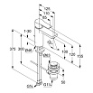 Смеситель для раковины Kludi Zenta 482900565, с донным клапаном