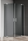 Душевой уголок Cezares SLIDER-R-2-90/100-GRIGIO-Cr 90/100x90/100 серый, хром
