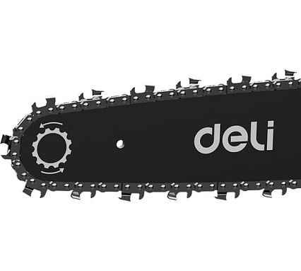 Бензопила цепная Deli (2300Вт/ 3,1 л.с, шина 45см, двигатель 45 см3) DE-LJ18-1 145422