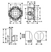 Душевой набор Hansgrohe Raindance S 240 1 jet 27959670 черный матовый термостат