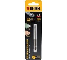Сверло по керамической плитке 4 мм, крестовая пластина, 6-гр. хвостовик Denzel 728023