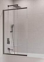 Шторка для ванны Cezares SLIDER-FIX-VF-11-90/150-C-GM 90x150 прозрачная, оружейная сталь