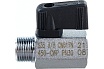 Шаровой кран RUB 3/8" DN8 PN30, ВР-НР, NAPOLI (S.35), флажок S35CM0