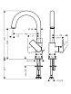 Смеситель для раковины Hansgrohe Vernis Shape 71564000, донный клапан, хром