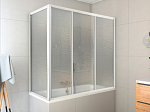 Шторка для ванны Roltechnik PV3 140x140 прозрачное стекло/профиль белый правая