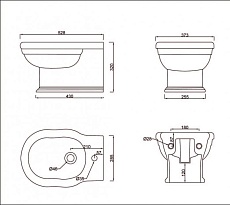 Подвесное биде BelBagno Boheme BB115BH