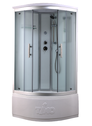 Душевая кабина Timo Standart T-6600SF Silver Fabric 100x100, без г/м, матовые стекла, хром