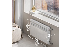 Радиатор Royal Thermo BiLiner 350 /Bianco Traffico VR - 10 секций НС-1196726