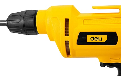 Сетевая безударная дрель Deli DL-DZ10-E1 БЗП, ф10мм, 500Вт, 3000об/мин 102957