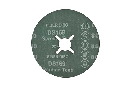 Фибровый круг Long Abrasive AF 561 оксид алюминия, 125x22,23мм, P80, 10 шт D11016-10