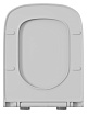 Подвесной унитаз D&K Quadro DT1516016 безободковый, с микролифтом, белый