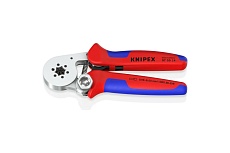 Пресс-клещи для контактных гильз Knipex 6-гранный обжим, 1 гнездо, 0.08-10 мм², 2x4 мм², KN-975514