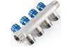 Коллектор с регулировочными вентилями PROFACTOR в/н 3/4" х 4 вых 1/2"нар PF MV 268.4