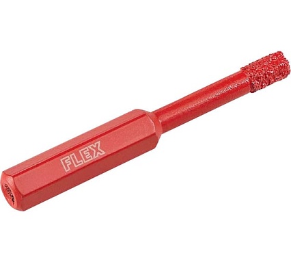 Алмазное сверло для сухого сверления (6х80х30 мм) Flex DD-DRY D6x30 HEX 386286