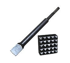 Бучарда квадратная (50х50х400 мм; SDS-MAX; 25 насечек) Пневмо-Трейд БучКв50-50-400-25-10-SDS-MAX