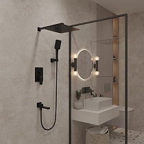 Душевой набор Oliveeka D-Line OL-939003-MB черный матовый