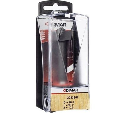 Сверло чашечное D26 L90. хвостовик 10x30 мм, круглый Dimar 2033267