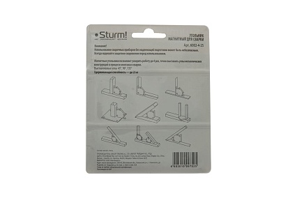 Угольник магнитный для сварки до 25 кг Sturm 6002-4-25