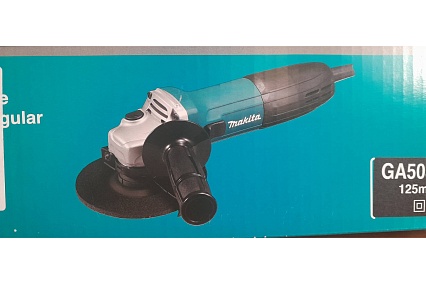 Угловая шлифовальная машина Makita GA5030RX9 125 мм, 720 Вт, 11000 об\мин, плавный пуск, антирестарт, кор.