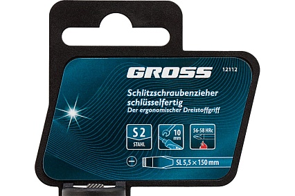 Отвертка Gross SL5.5x150 мм 12112