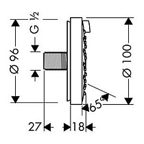 Форсунка Hansgrohe Raindance Air 28477000