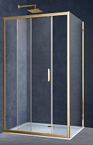 Душевой уголок Vincea Alpha VSR-3AL8014CLG 140x80 брашированное золото, прозрачное