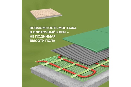 Комплект теплого пола Caleo supermat 130-0,5-1,2 с терморегулятором sm160 0К-00001040