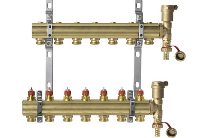 Комплект коллекторов Danfoss FHF-2 set, 7 выходов 088U0707 049504