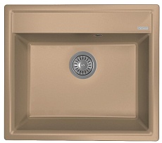 Кухонная мойка Flortek Консул 57 см, капучино FSm