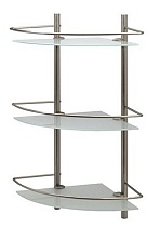 Полка WasserKRAFT Ammer K-3733 тройная, матовый хром