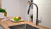 Смеситель для кухни Hansgrohe Focus 31815800, выдвижной излив, сталь