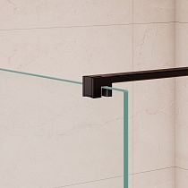 Душевая перегородка RGW Walk In WA-210B 80x195 с крючком для полотенца/халата, черный, прозрачное 351021008-14