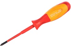 Диэлектрическая отвертка PH0х75мм, CrMo, до 1000В Gross 12946