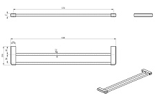 Полотенцедержатель Wonzon&Woghand WW-V3102-CR хром