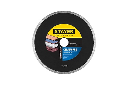 Диск алмазный отрезной по керамической плитке CERAMOPRO Professional (200х25.4 мм) Stayer 3665-200_z02