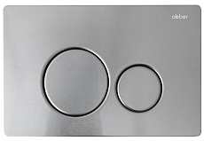 Кнопка смыва Abber AC0121MCH матовый хром