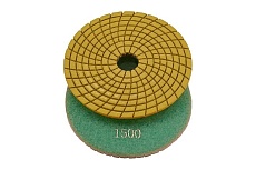 Круг шлифовальный алмазный гибкий АГШК для мокрой полировки 100 мм, P1500 LUX S.E.B. 103AT-CW1500