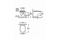 Подвесной унитаз Grohe Bau Ceramic 39351000 безободковый, с микролифтом 