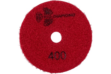 Алмазный гибкий шлифовальный круг Черепашка 100 № 400 сухая шлифовка TRIO-DIAMOND 360400