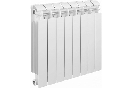 Биметаллический радиатор Global STYLE PLUS 500 8 секции, боковое подключение RG008UNRBGITM1