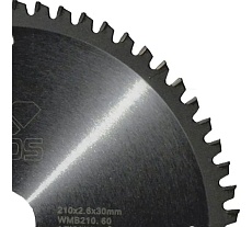 Диск пильный по цветным металлам и ламинату (210x30 мм; Z60) KEOS WMB210.60