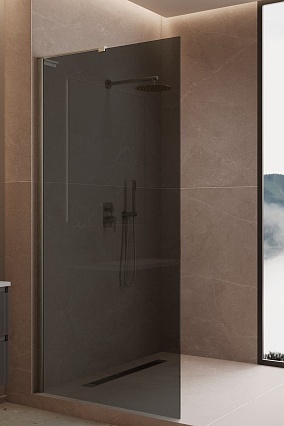 Душевая перегородка Vincea Волк-Ин (Walk-In) VLSW-1H900CGBN 90x200 брашированный никель, тонированное