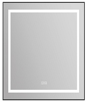 Зеркало BelBagno SPC-KRAFT-685-885-TCH-WARM-NERO 70x90 см антипар, черный в алюминиевой раме