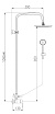 Душевая стойка Rav Slezak Seina SE982.5/3CMAT черный