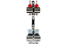 Коллекторная группа PROFACTOR латунь, с расходомерами 1х2 вых 3/4 ЕК PF MB 800.2