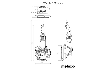 Шлифователь по штукатурке Metabo RFEV 19-125 RT 603826700