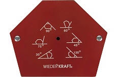 Магнит сварочный 30, 45, 60, 70, 90, 135 градусов, усилие 75Lbs Wiederkraft WDK-65275