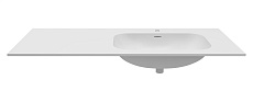 Раковина Vincea Elise 120 см Corian, белый матовый, правая VCB-4EL120MW-R