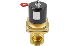 Электромагнитный клапан DN.ru двухходовой VS2W-100E-NC Ду8 Ру10 латунь, EPDM 24В DC D130-01587