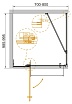 Душевой уголок Cezares SLIDER-AH-1-100-70/80-C-Cr 100x70/80 прозрачный, хром